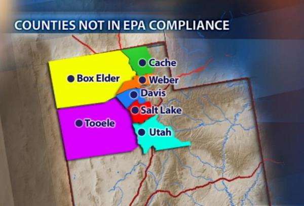 EPA: Utah counties must reduce air pollution
