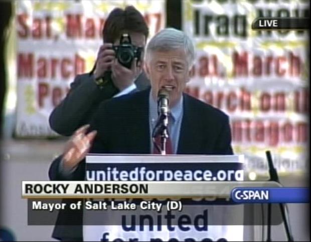 Mayor Speaks Out Against President Bush Before Senate Committee