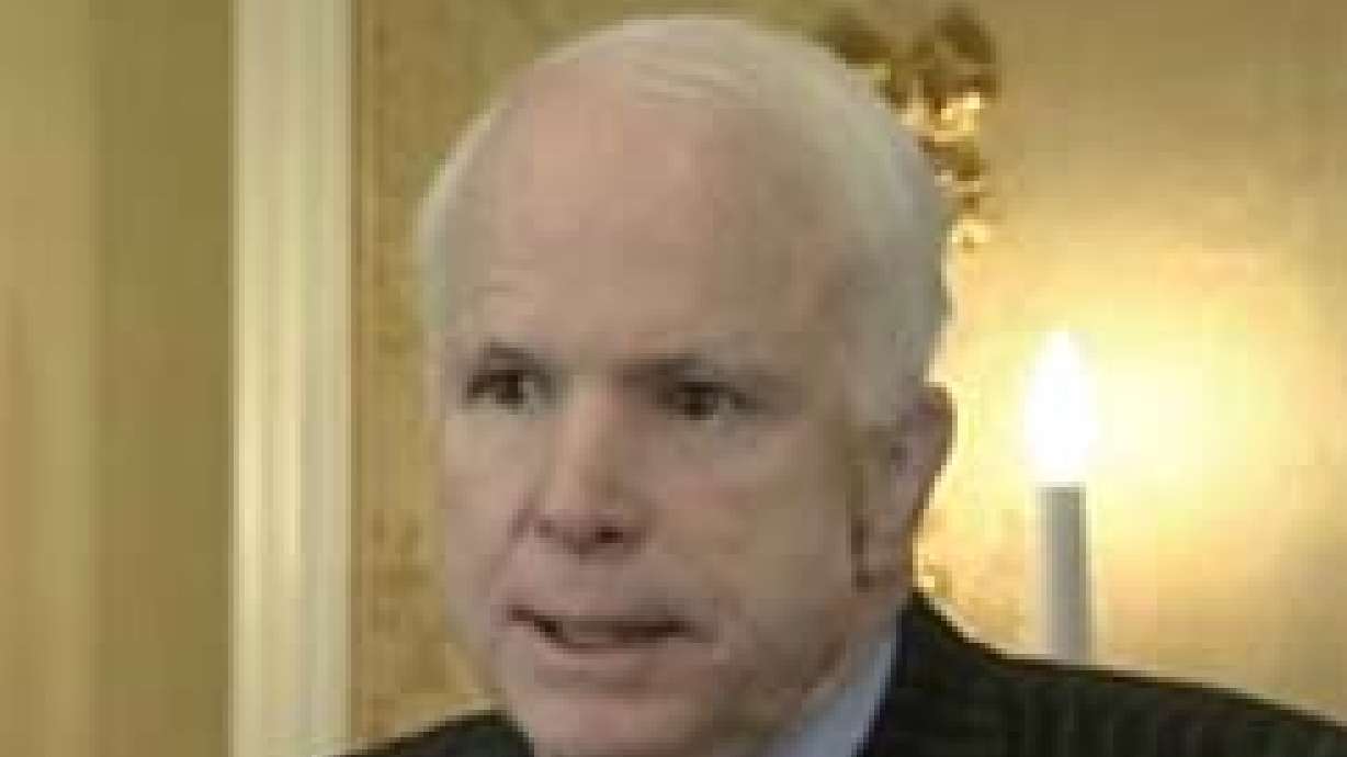 Sen. McCain Wraps Up Campaign Stop in Utah