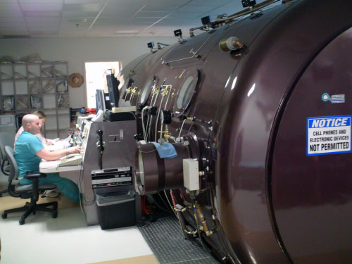 Hyperbaric chamber at Utah Valley Regional Medical Center