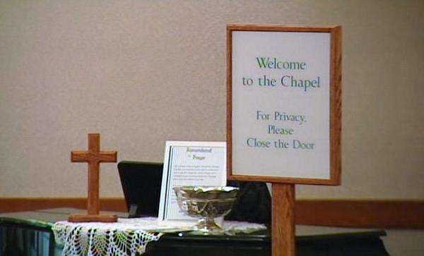 Golden cross stolen from hospital chapel