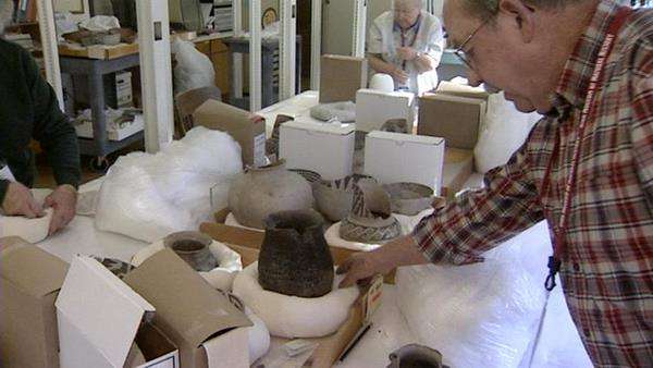 Volunteers start packing early for museum's move
