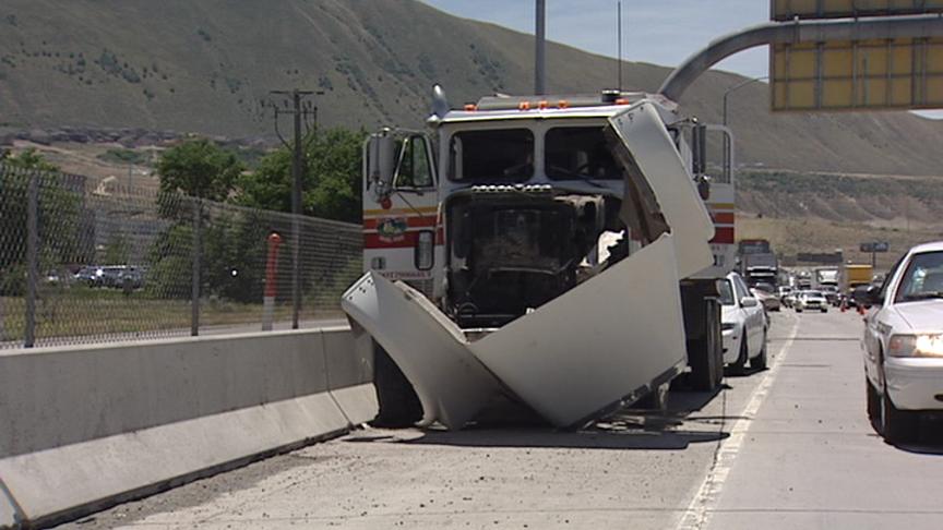 Four Semis Involved in Two Wrecks