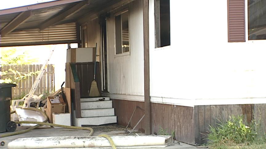 Fire Destroys Home in Sandy