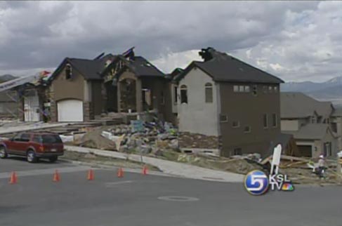 Fire Destroys Home Under Construction