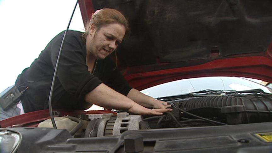 Female Mechanic Beating the Stereotypes