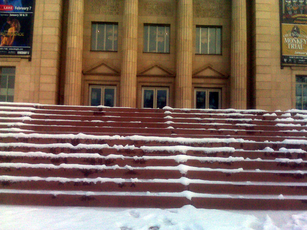 Tight budget means less salt for university sidewalks