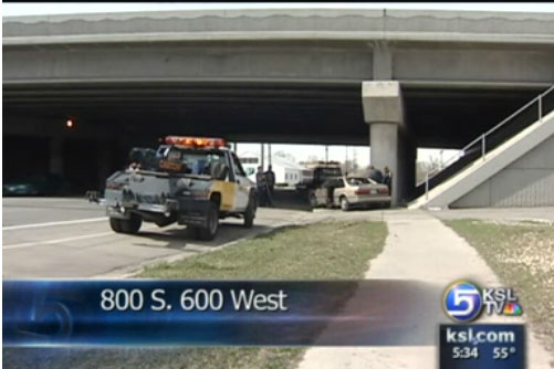 White Pickup Truck Clips Car Causing Accident, Flees Scene