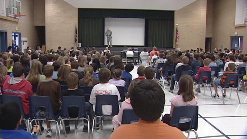 Injured Soldier Delivers Special Message to Utah Students