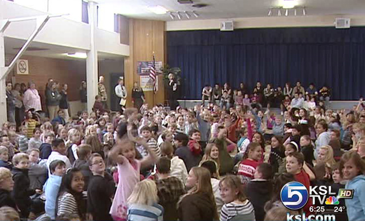 Special education teacher gets a High 5