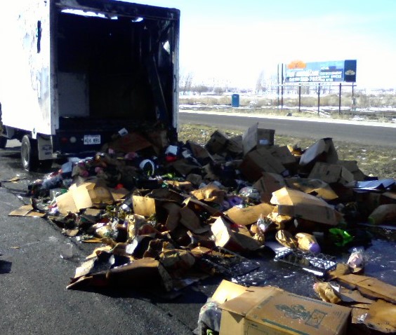 Propane heater causes box truck fire