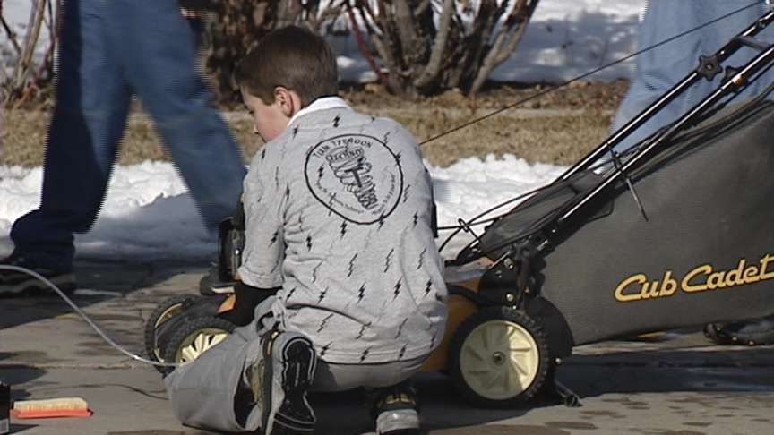 Team of children creating grown-up inventions