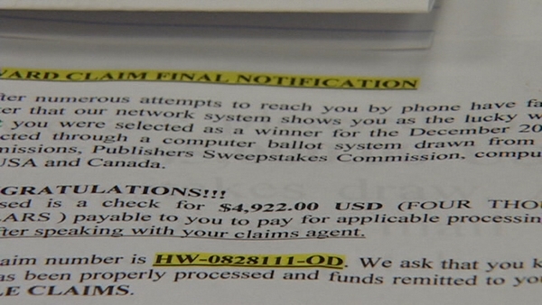 Check scam catching people off guard