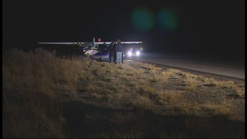 Investigation open concerning plane that landed on I-80