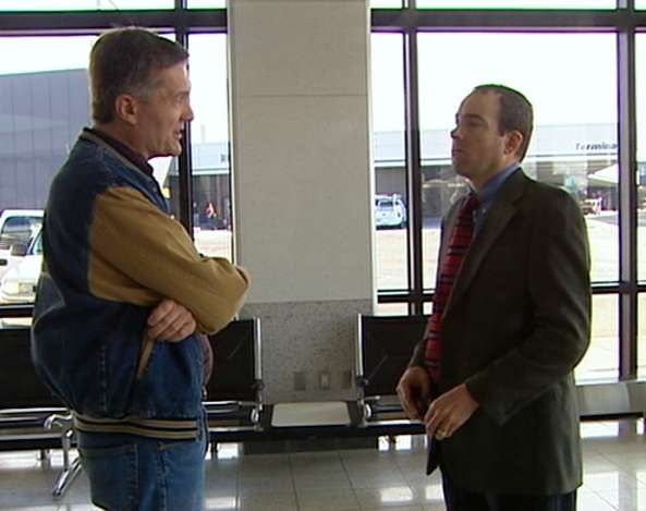 Rep. Jim Matheson talking with KSL's John Daley.