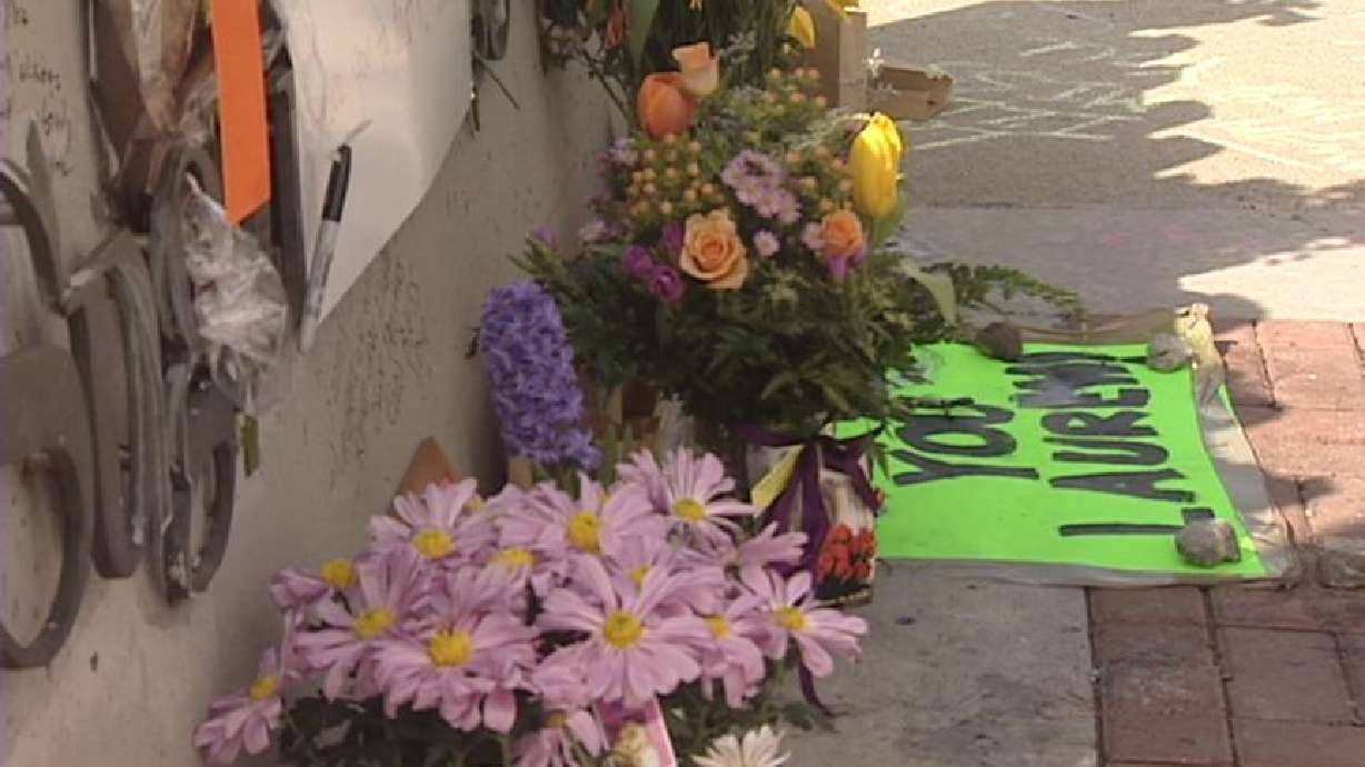 Mother Visits Memorial to Daughter Killed in Crash