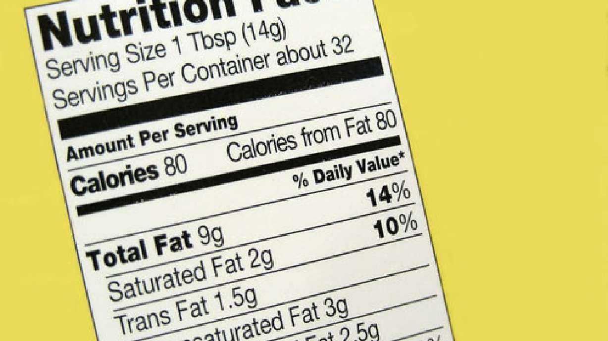 Bill would change nutritional display requirements