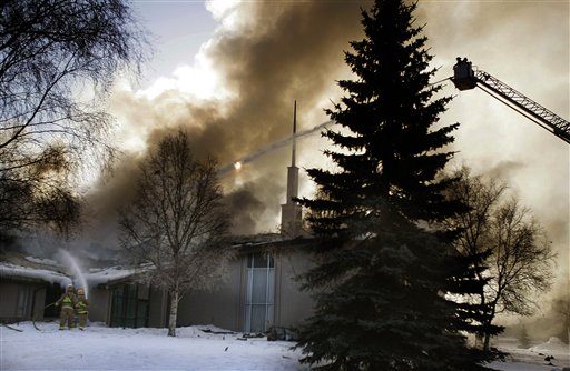 Fire Causes Extensive Damage to Mormon Chapel in Anchorage