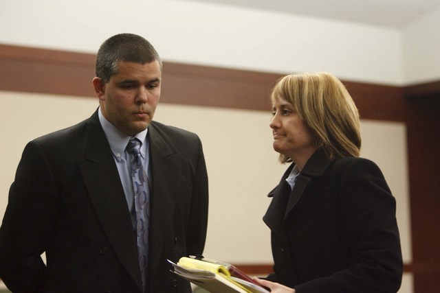 Hammond with his attorney Brenda Beaton.
Courtesy Trent Nelson/The Salt Lake Tribune