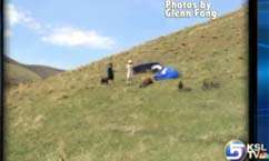 Hard Landing Sends Paraglider to the Hospital