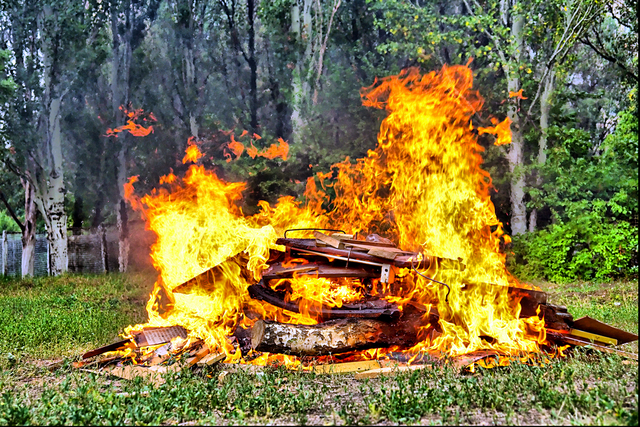 Caution advised in debris burning