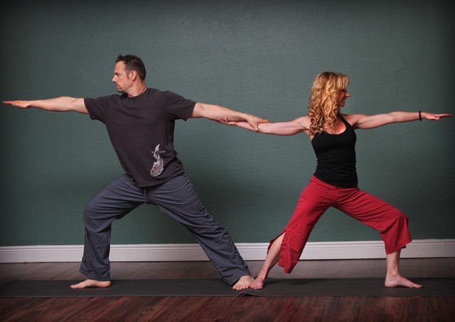 Partner yoga doubles the pleasure and halves the stress 